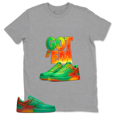 Got' Em Sneaker Shirt - Match Air Force 1 Stadium Green Crimson