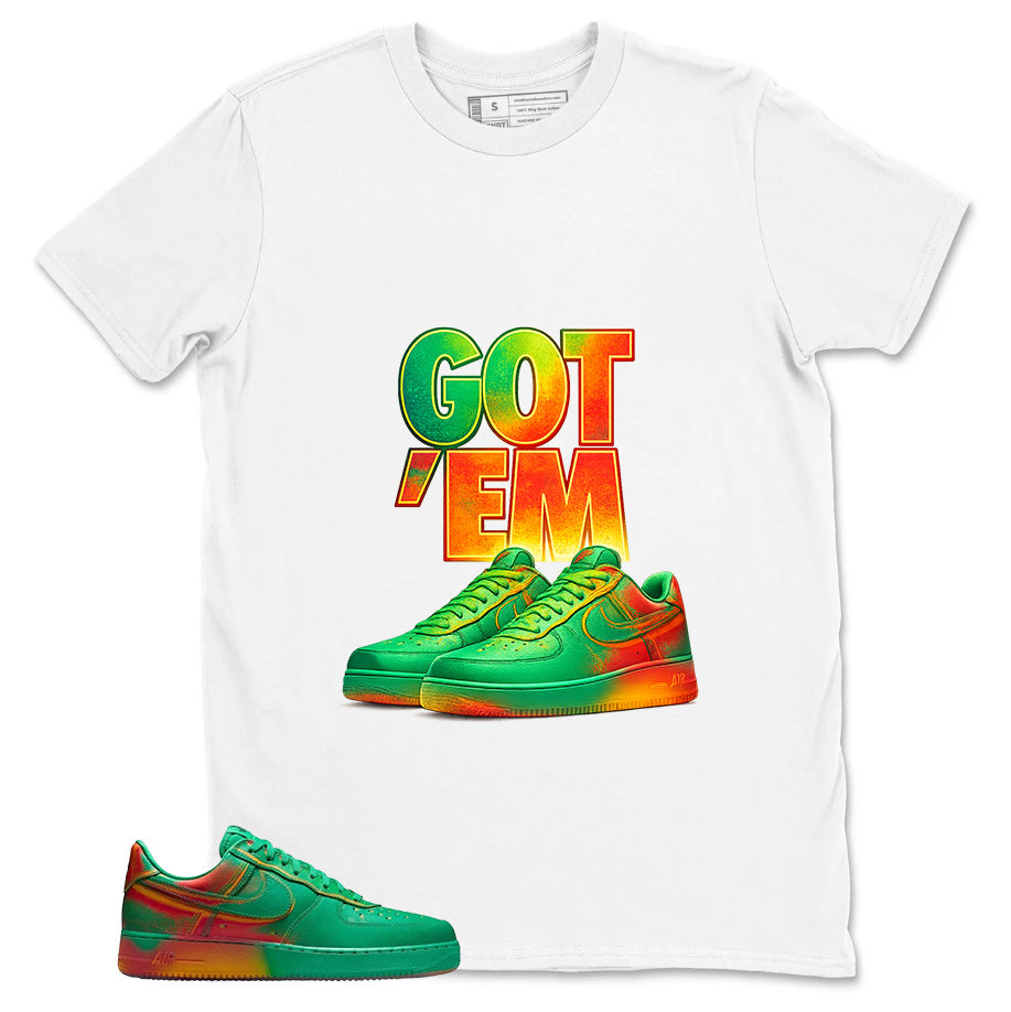 Got' Em Sneaker Shirt - Match Air Force 1 Stadium Green Crimson