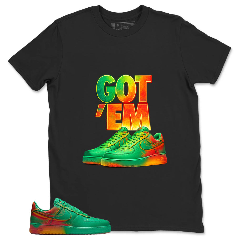 Got' Em Sneaker Shirt - Match Air Force 1 Stadium Green Crimson
