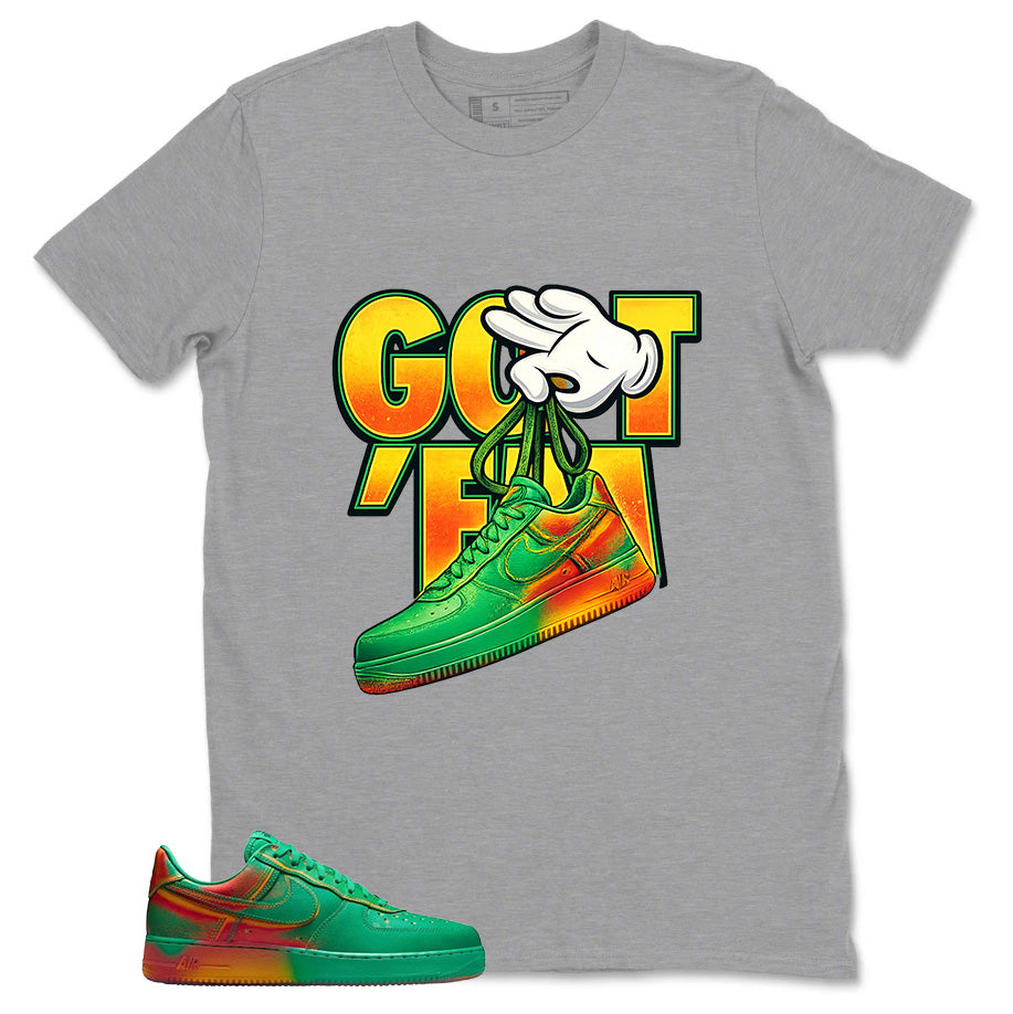 Got 'Em Sneaker Shirt - Match Air Force 1 Stadium Green Crimson