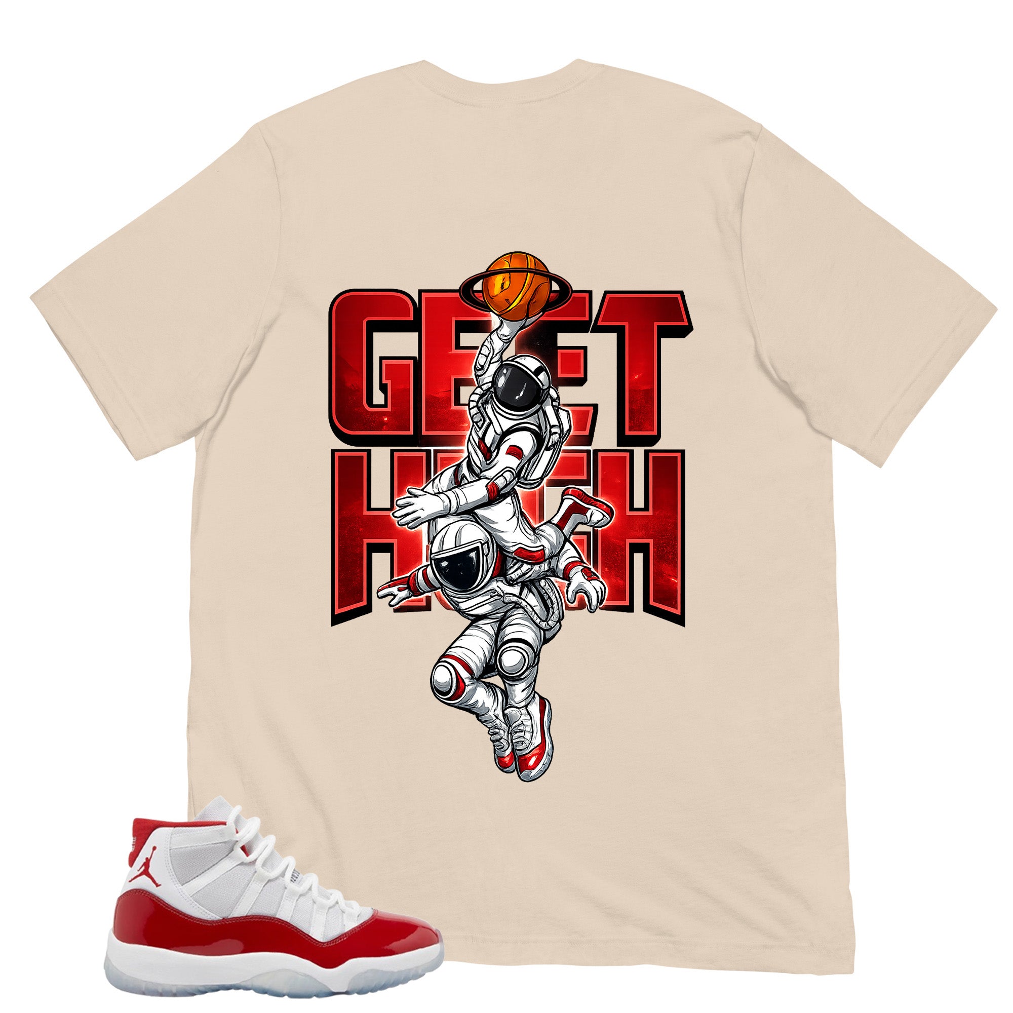 Get High Shirt - Matching Air Jordan 11 Retro 'Cherry'