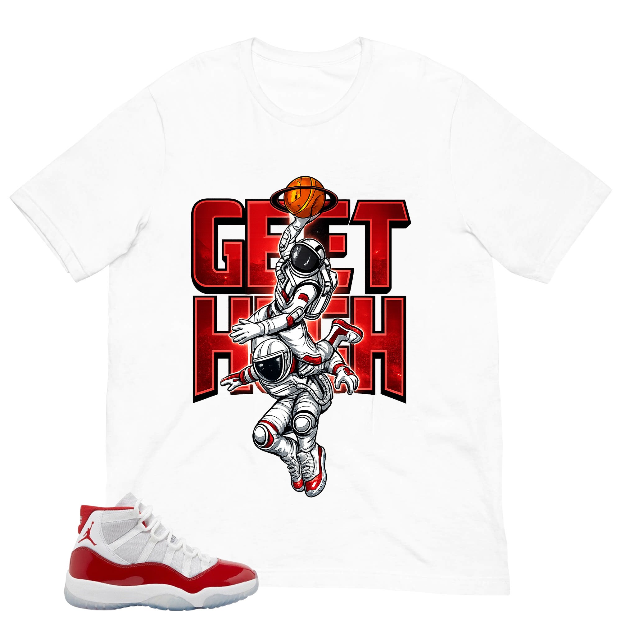 Get High Shirt - Matching Air Jordan 11 Retro 'Cherry'