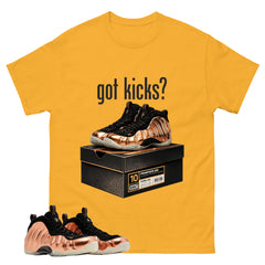 Got Kicks Graphic Tee, Shirt to Match Air Foamposite One Copper, Air Foamposite Unisex Black Shirt