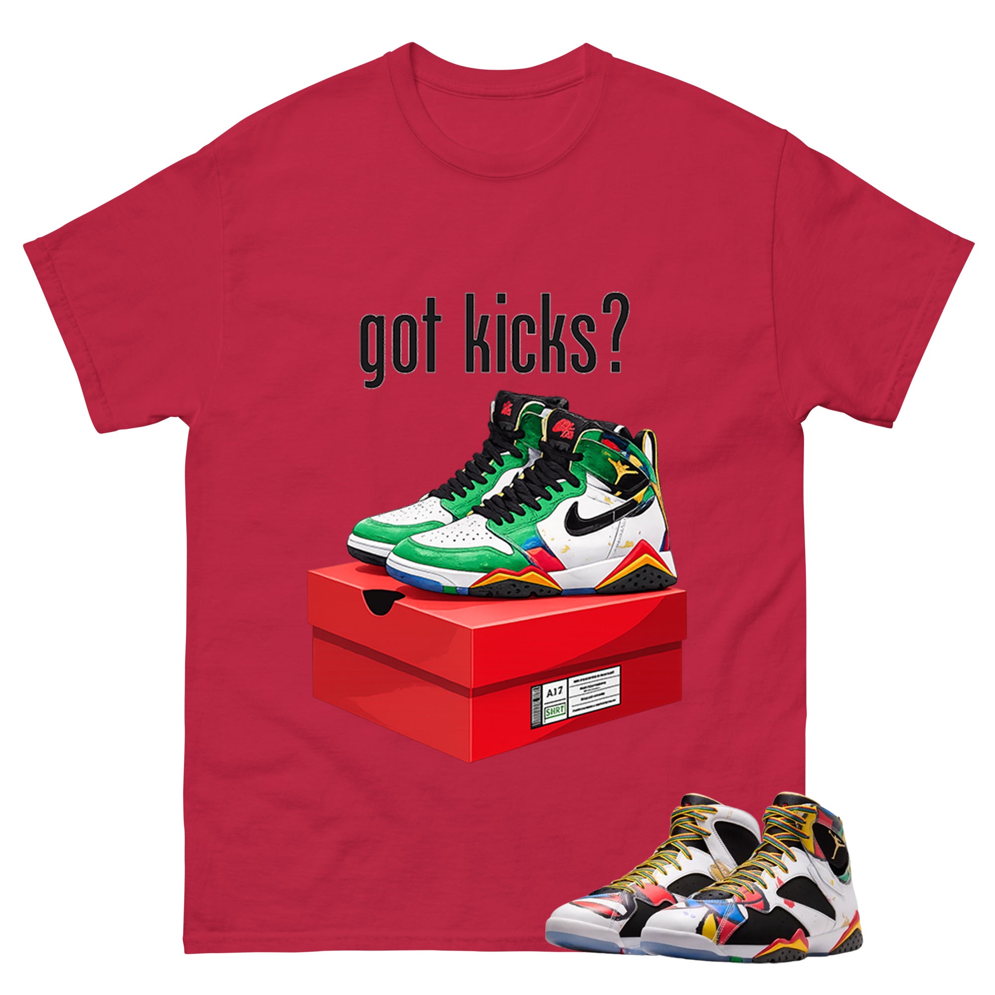 Got Kicks Graphic Tee, Shirt to Match Air Jordan 7 Miro, Air Jordan 7 Miro Unisex Shirt