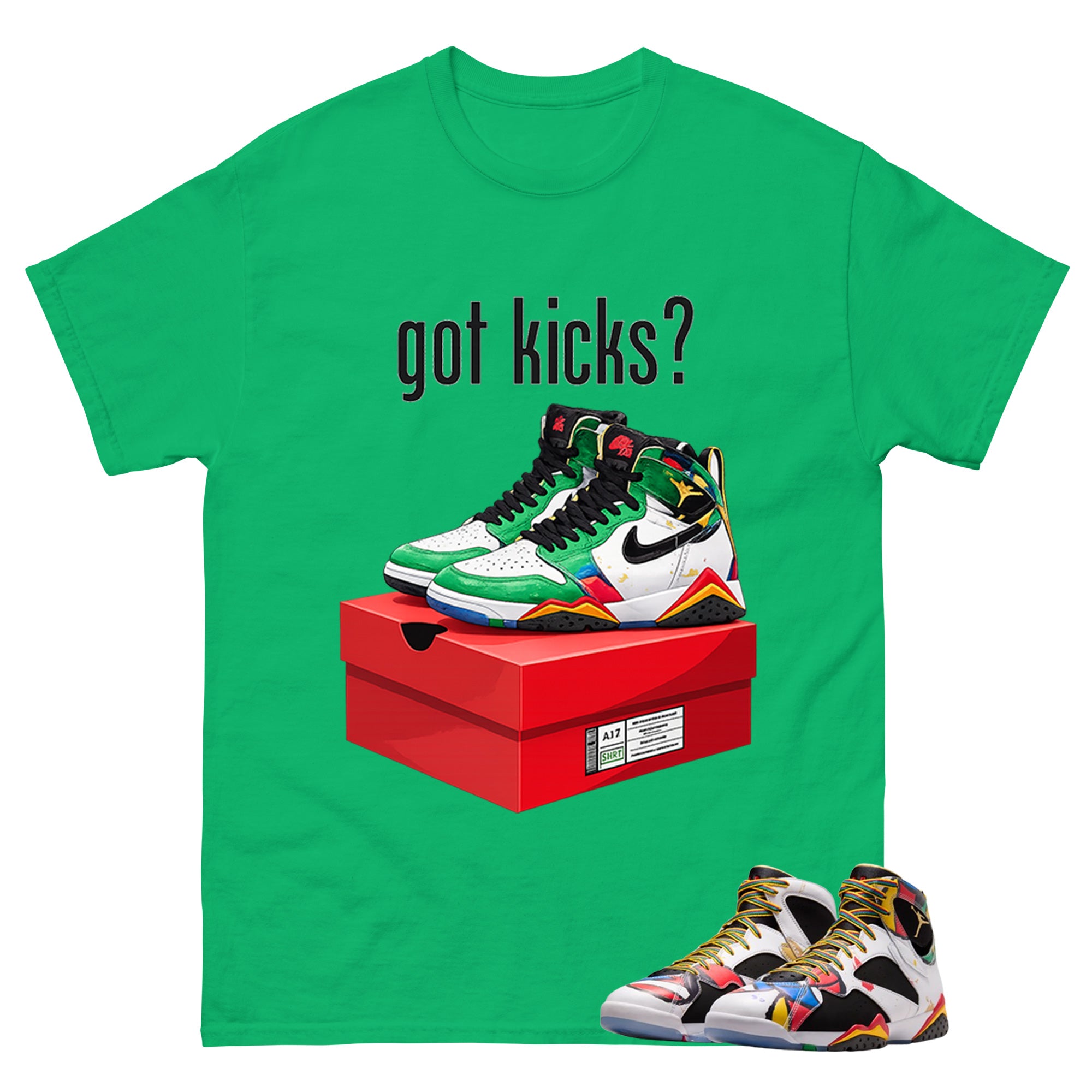 Got Kicks Graphic Tee, Shirt to Match Air Jordan 7 Miro, Air Jordan 7 Miro Unisex Shirt