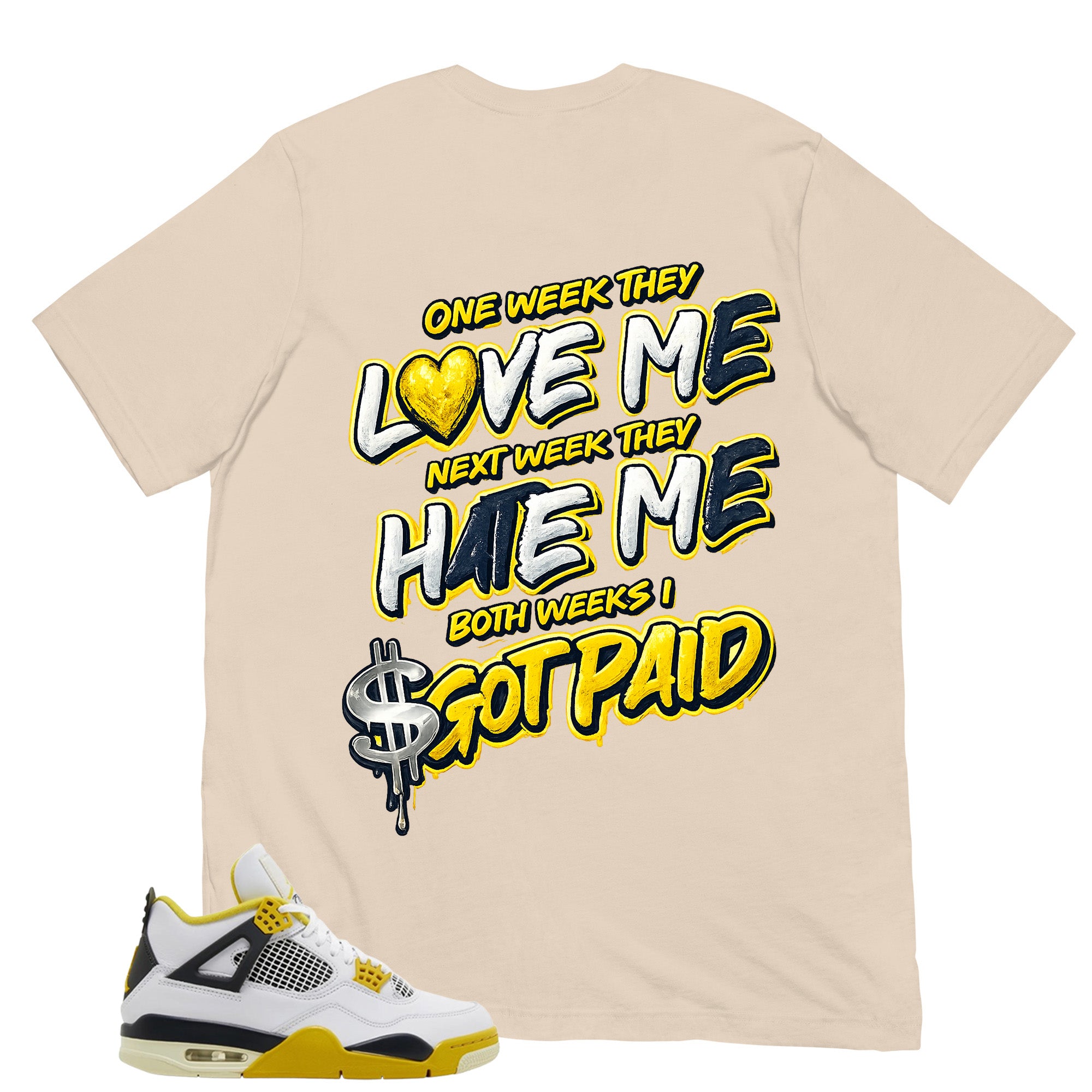 Got Paid Shirt - Match Air Jordan 4 Vivid Sulfur