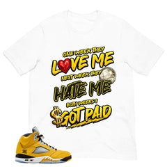 Graphic Tee to Matching T23 Tokyo 5s Got Paid Shirt