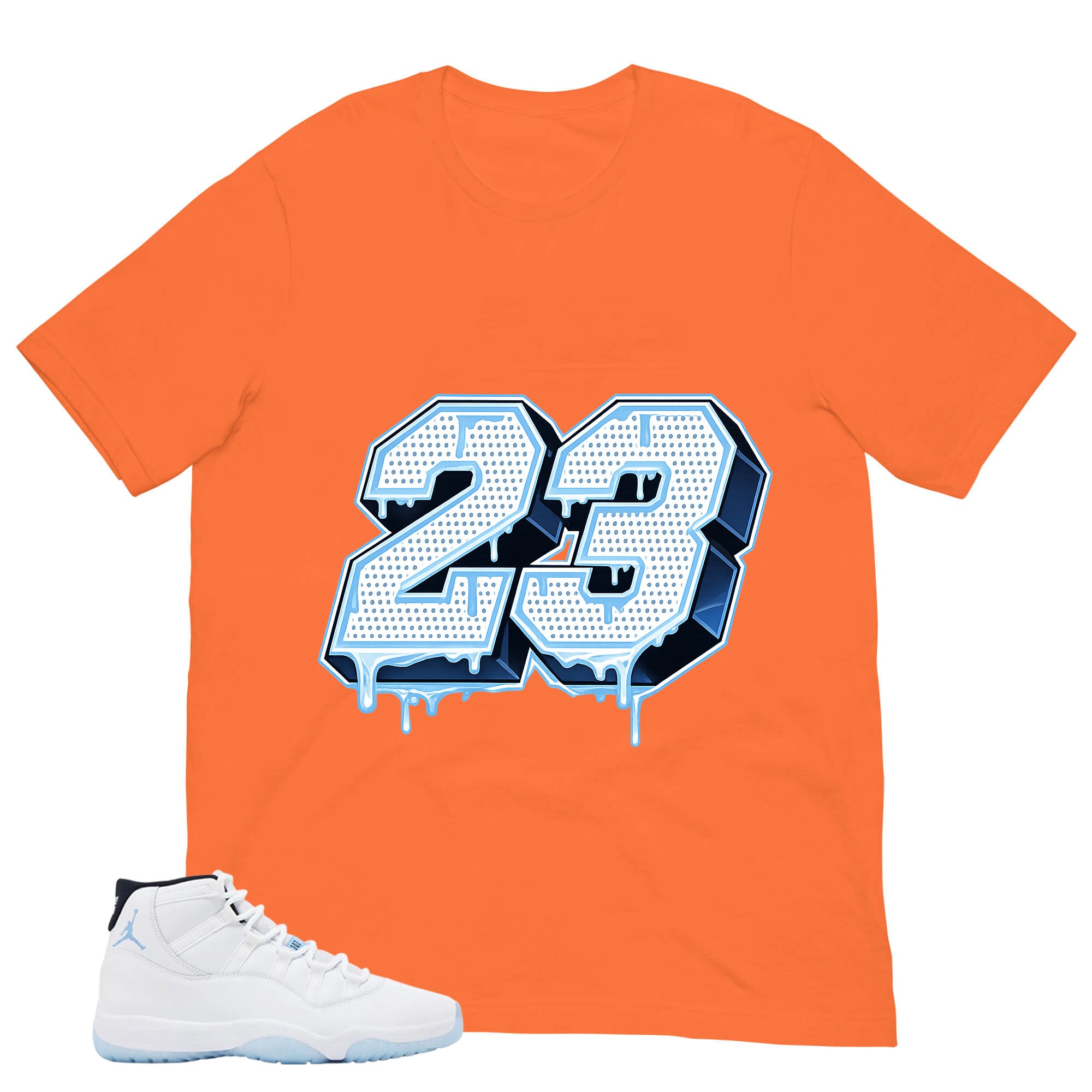Graphic Tee 23 Dripping MJ Shirt - to Matching Air Jordan 11 Legend Blue | Zadago