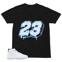 Graphic Tee 23 Dripping MJ Shirt - to Matching Air Jordan 11 Legend Blue | Zadago