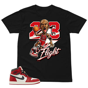 Graphic Tee 23 Flight Shirt - to Matching Air Jordan 1 Chicago Lost & Found | Zadago