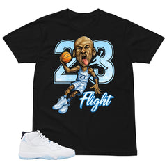Graphic Tee 23 Flight Shirt - to Matching Air Jordan 11 Legend Blue | Zadago