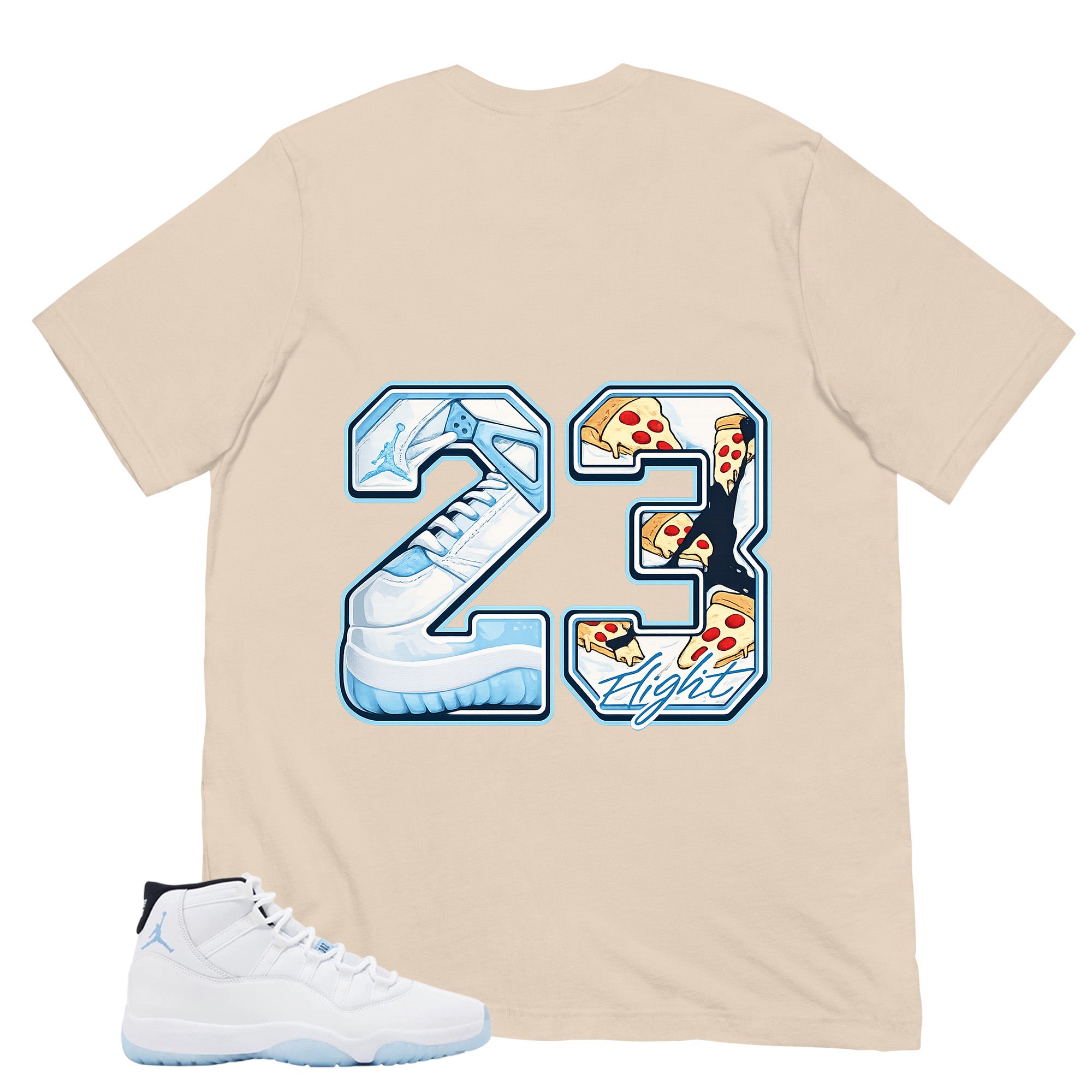 Graphic Tee 23 Legend MJ Shirt - to Matching Air Jordan 11 Legend Blue | Zadago