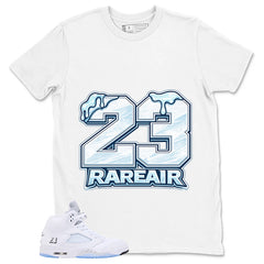 Graphic Tee 23 Rare Air Shirt - to Matching Air Jordan 5 White Metallic | Zadago