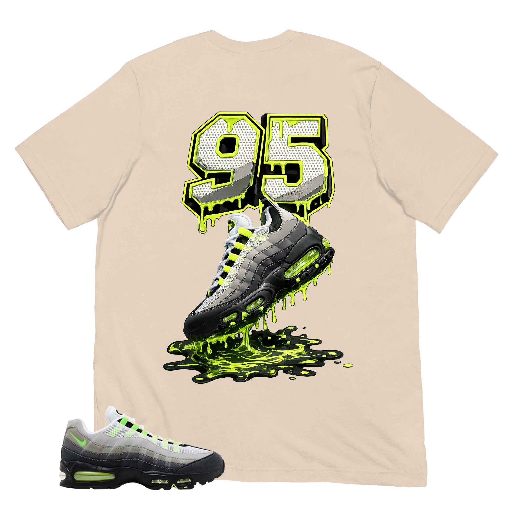 Graphic Tee 95 Dripping Sneaker Shirt - to Matching  Air Max 95 Neon | Zadago