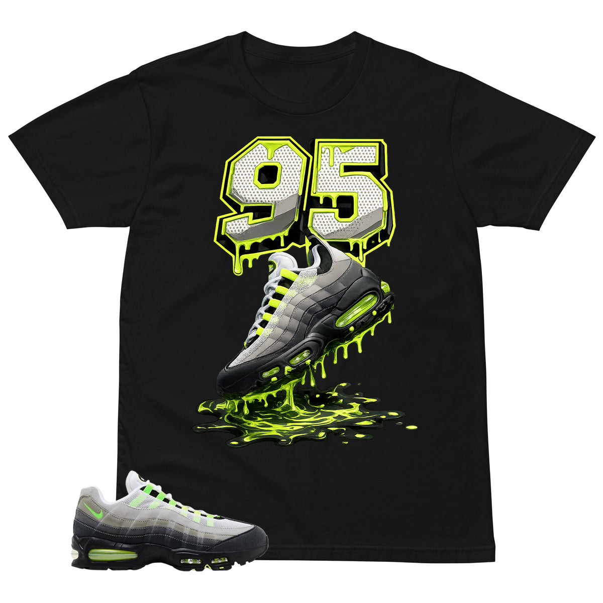 Graphic Tee 95 Dripping Sneaker Shirt - to Matching  Air Max 95 Neon | Zadago