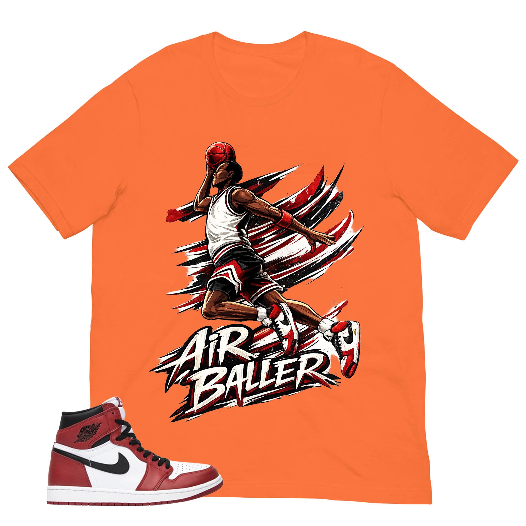 Graphic Tee Air Baller Shirt - to Matching Air Jordan 1 Chicago | Zadago