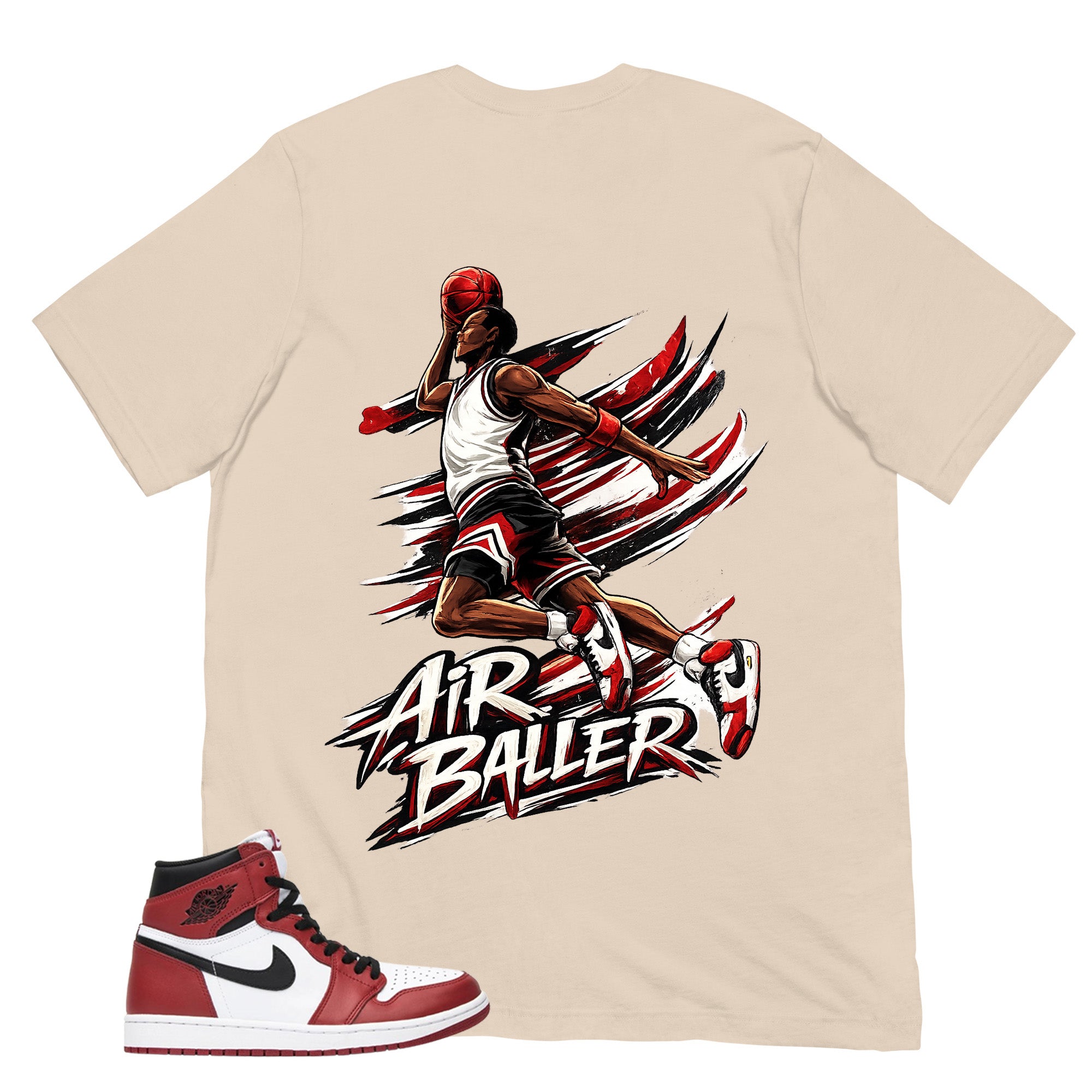 Graphic Tee Air Baller Shirt - to Matching Air Jordan 1 Chicago | Zadago