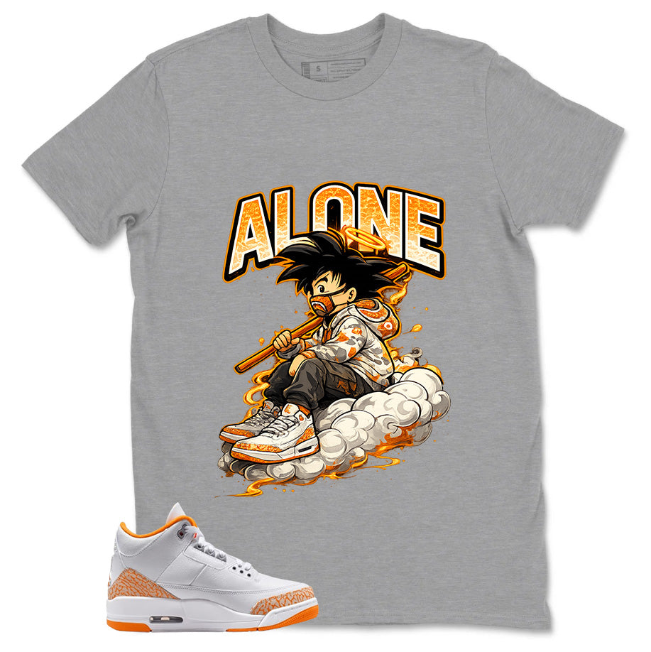 Graphic Tee Alone GK Shirt - to Matching Air Jordan 3 Orange Citrus | Zadago
