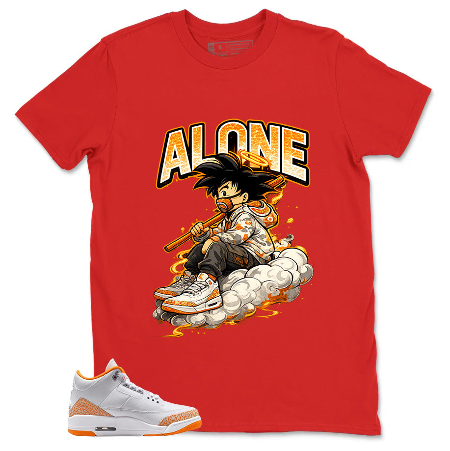 Graphic Tee Alone GK Shirt - to Matching Air Jordan 3 Orange Citrus | Zadago