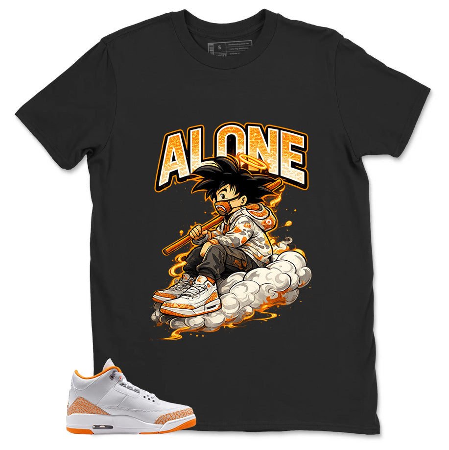 Graphic Tee Alone GK Shirt - to Matching Air Jordan 3 Orange Citrus | Zadago