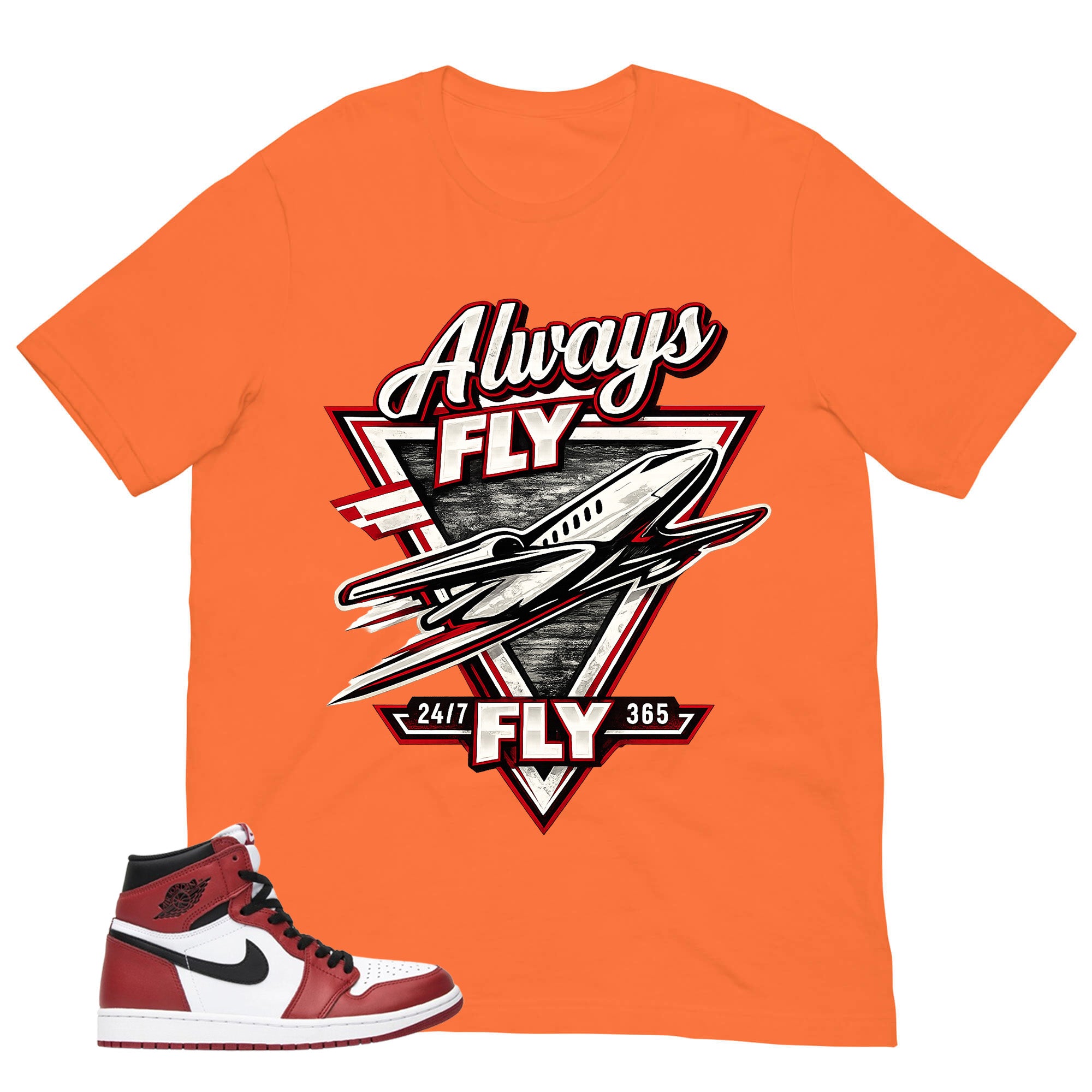 Graphic Tee Always Fly Shirt - to Matching Air Jordan 1 Chicago | Zadago