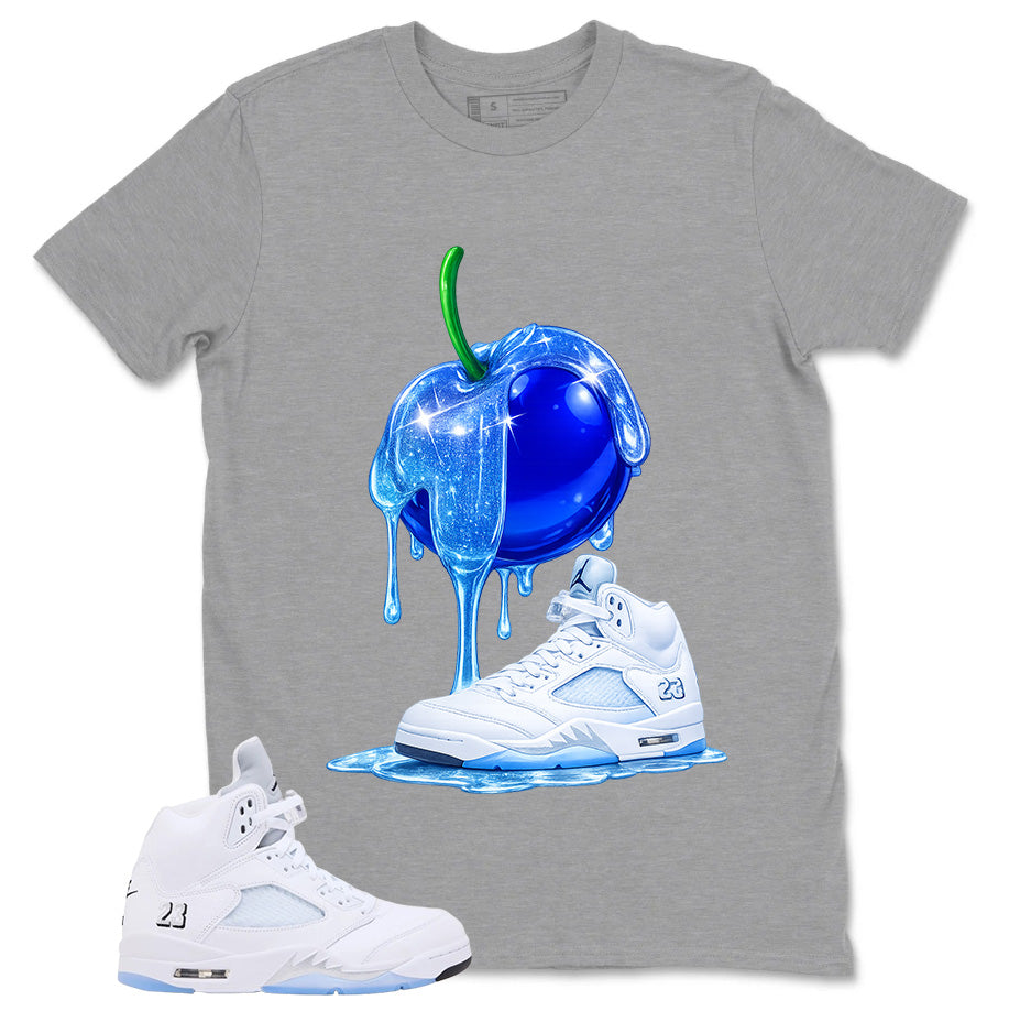 Graphic Tee Apple Dripping Shirt - to Matching Air Jordan 5 White Metallic | Zadago