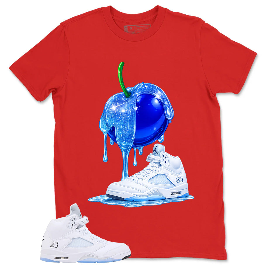 Graphic Tee Apple Dripping Shirt - to Matching Air Jordan 5 White Metallic | Zadago