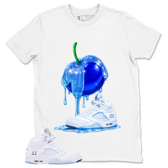 Graphic Tee Apple Dripping Shirt - to Matching Air Jordan 5 White Metallic | Zadago