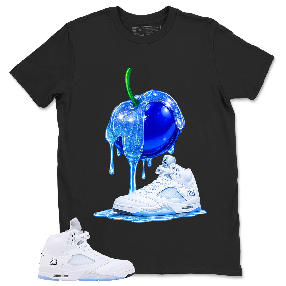 Graphic Tee Apple Dripping Shirt - to Matching Air Jordan 5 White Metallic | Zadago