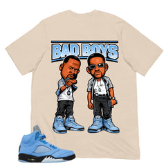 Graphic Tee Bad Boys Shirt - to Matching Air Jordan 5 UNC | Zadago