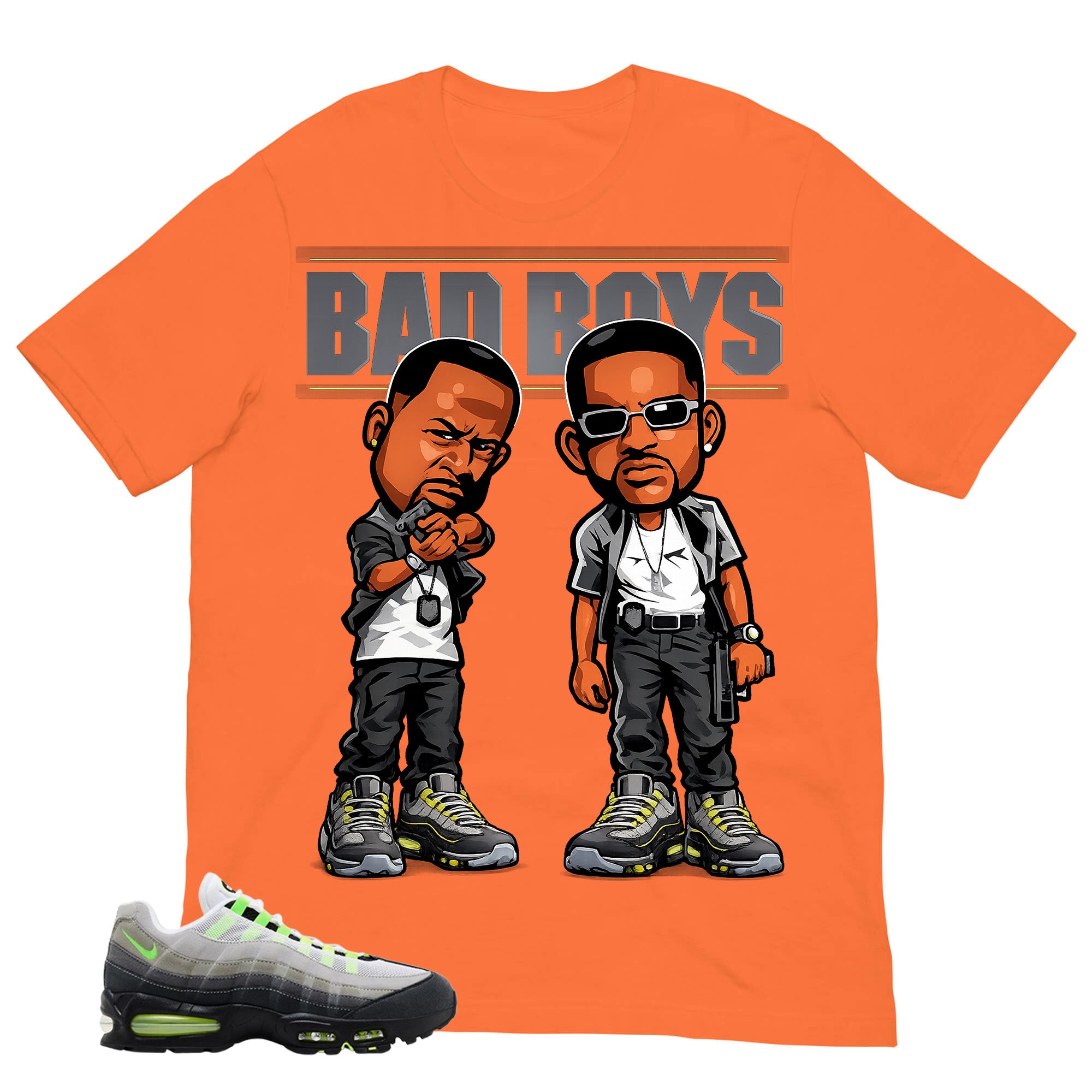 Graphic Tee Bad Boys Shirt - to Matching  Air Max 95 Neon | Zadago