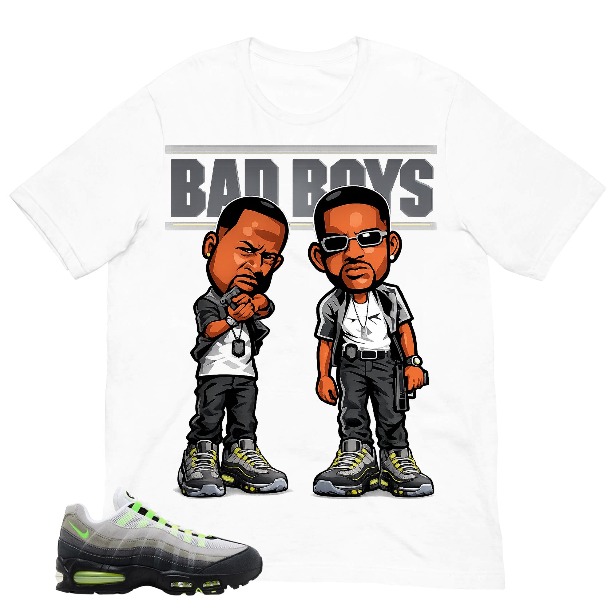 Graphic Tee Bad Boys Shirt - to Matching  Air Max 95 Neon | Zadago