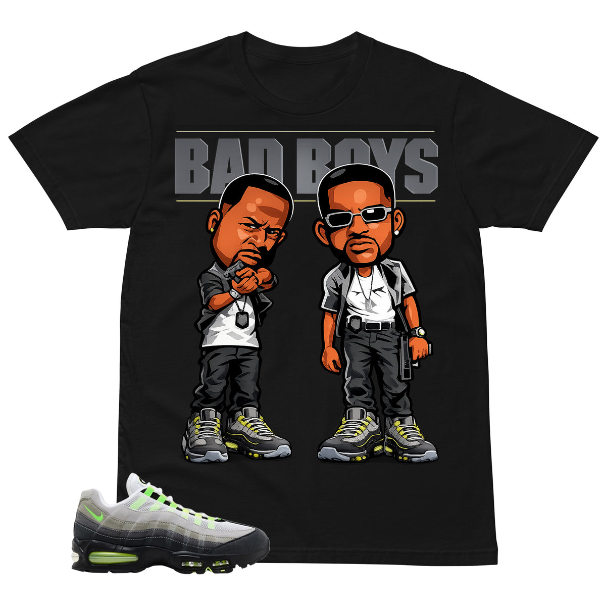 Graphic Tee Bad Boys Shirt - to Matching  Air Max 95 Neon | Zadago