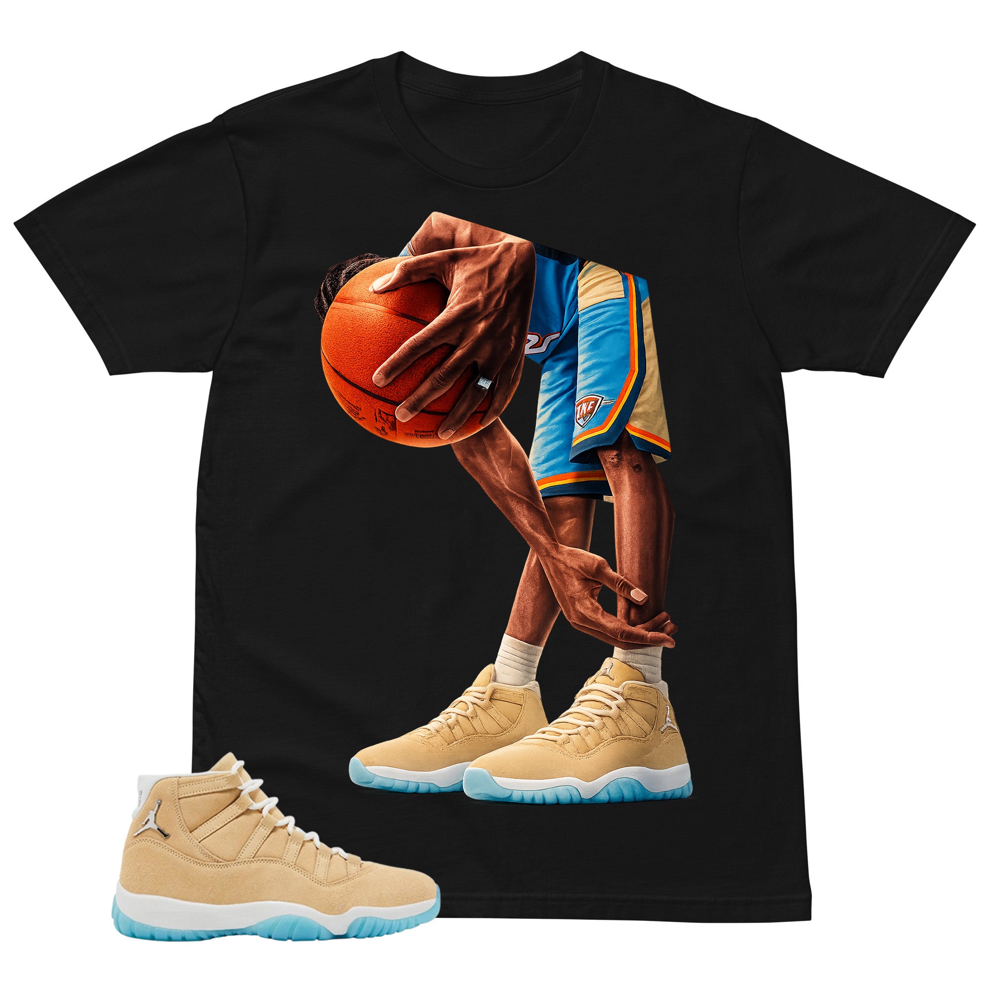 Graphic Tee Baseball Play Shirt - to Matching Air Jordan 11 H-Town | Zadago