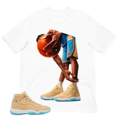 Graphic Tee Baseball Play Shirt - to Matching Air Jordan 11 H-Town | Zadago
