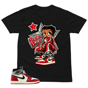 Graphic Tee Betty Boop | Matching Jordan 1 Union LA Chicago Shadow | Zadago