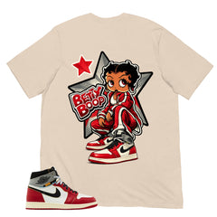 Graphic Tee Betty Boop | Matching Jordan 1 Union LA Chicago Shadow | Zadago