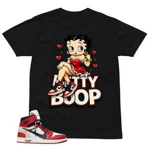 Graphic Tee Betty Boop | Matching  Off-White x Air Jordan 1 Chicago | Zadago