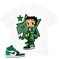Graphic Tee Betty Boop Shirt - to Matching Air Jordan 1 Lucky Green | Zadago