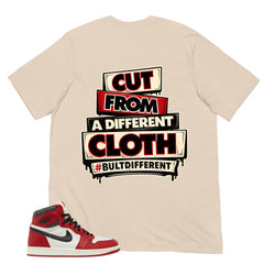 Graphic Tee Built Different Shirt - to Matching Air Jordan 1 Chicago Lost & Found | Zadago