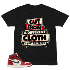 Graphic Tee Built Different Shirt - to Matching Air Jordan 1 Chicago Lost & Found | Zadago