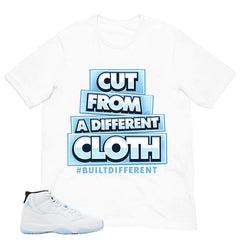 Graphic Tee Built Different Shirt - to Matching Air Jordan 11 Legend Blue | Zadago