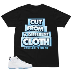Graphic Tee Built Different Shirt - to Matching Air Jordan 11 Legend Blue | Zadago