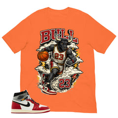 Graphic Tee Bull 23 | Matching Jordan 1 Union LA Chicago Shadow | Zadago