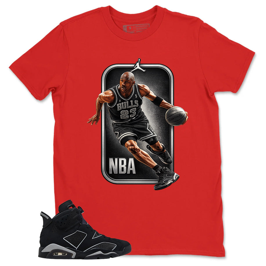 Graphic Tee Bull 23 MJ Shirt - to Matching Air Jordan 6 Cap and Gown | Zadago