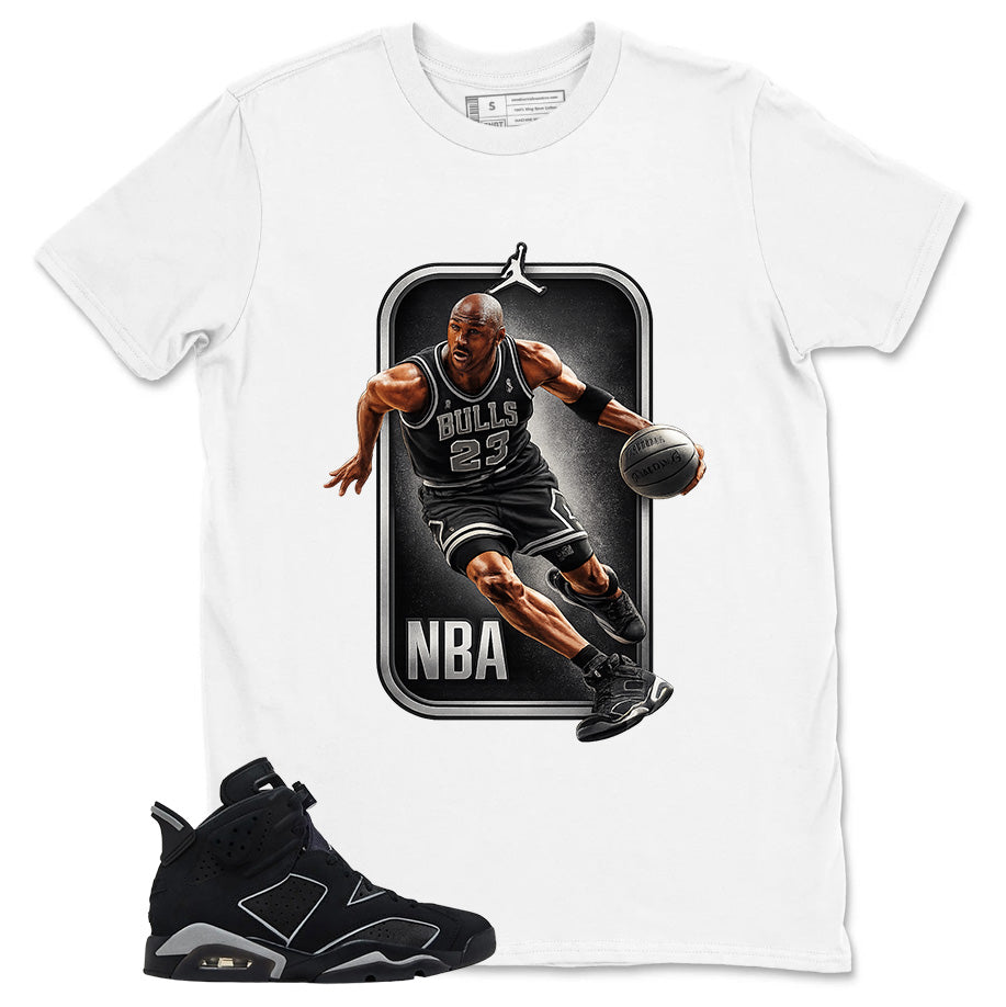 Graphic Tee Bull 23 MJ Shirt - to Matching Air Jordan 6 Cap and Gown | Zadago