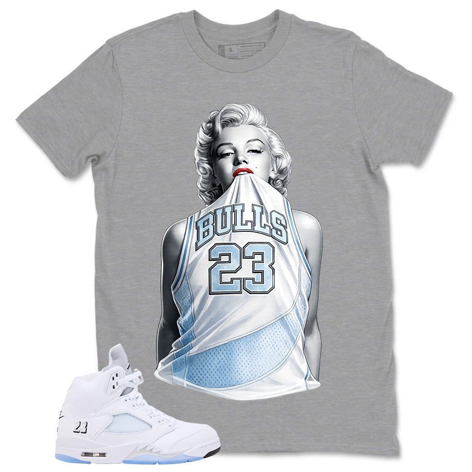 Graphic Tee Bull 23 Shirt - to Matching Air Jordan 5 White Metallic | Zadago