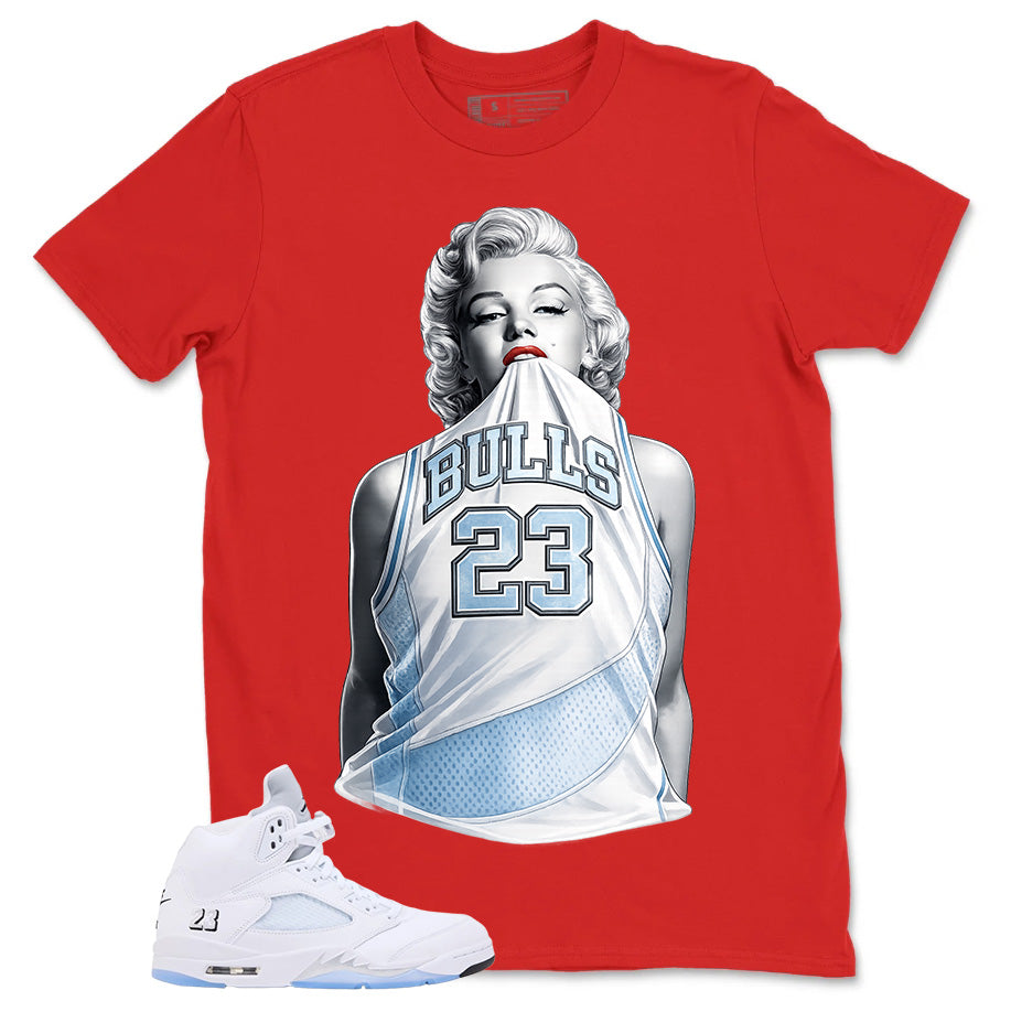 Graphic Tee Bull 23 Shirt - to Matching Air Jordan 5 White Metallic | Zadago