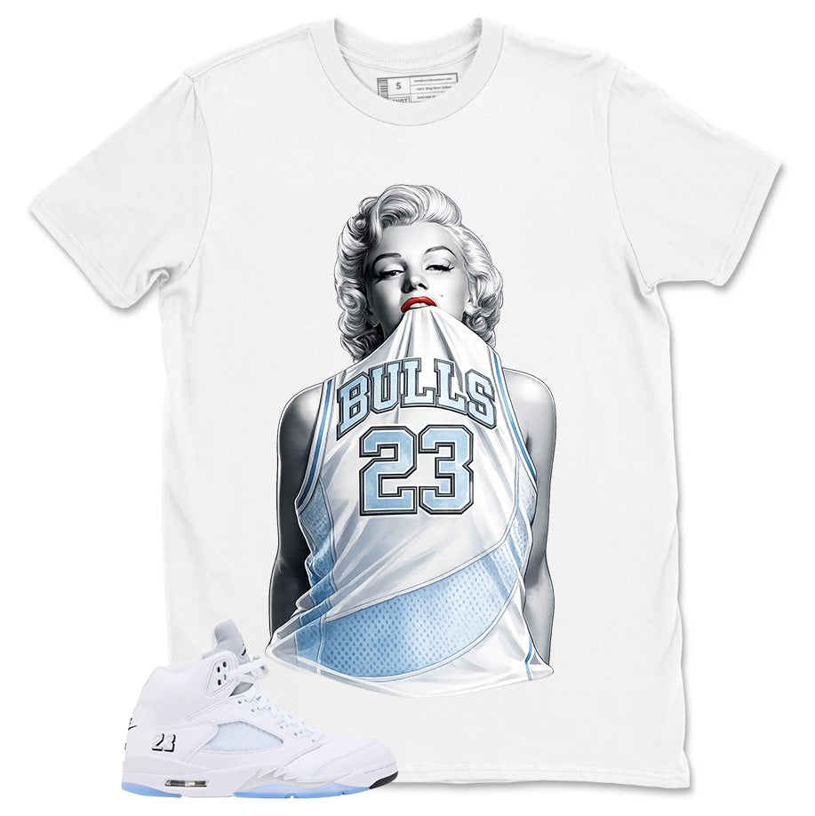 Graphic Tee Bull 23 Shirt - to Matching Air Jordan 5 White Metallic | Zadago