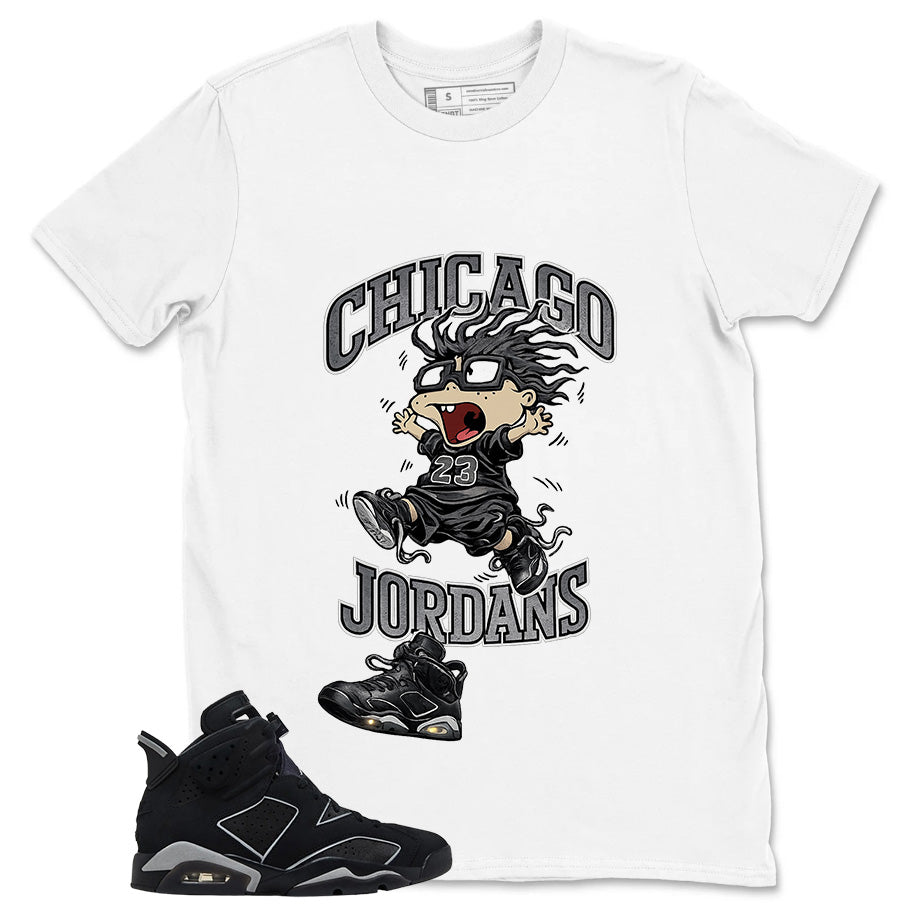Graphic Tee Chicago 23 Shirt - to Matching Air Jordan 6 Cap and Gown | Zadago